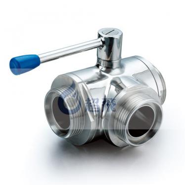 衛生級外螺紋三通球閥